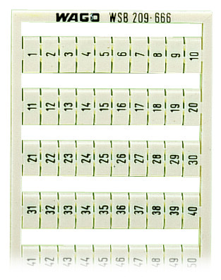 WAGO GmbH &amp; Co. KG WSB-Bezeichnungssystem S: 1-50 (2x) 209-666