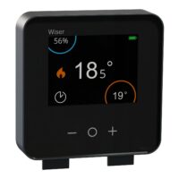 Schneider Electric Wiser Heizkörperthermostat schwarz, mit Display CCTFR6401