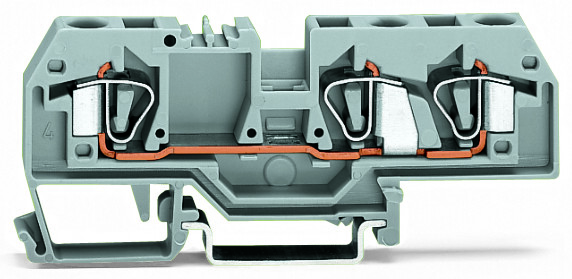 WAGO GmbH &amp; Co. KG Durchgangsklemme grau 0,2-6qmm 282-681