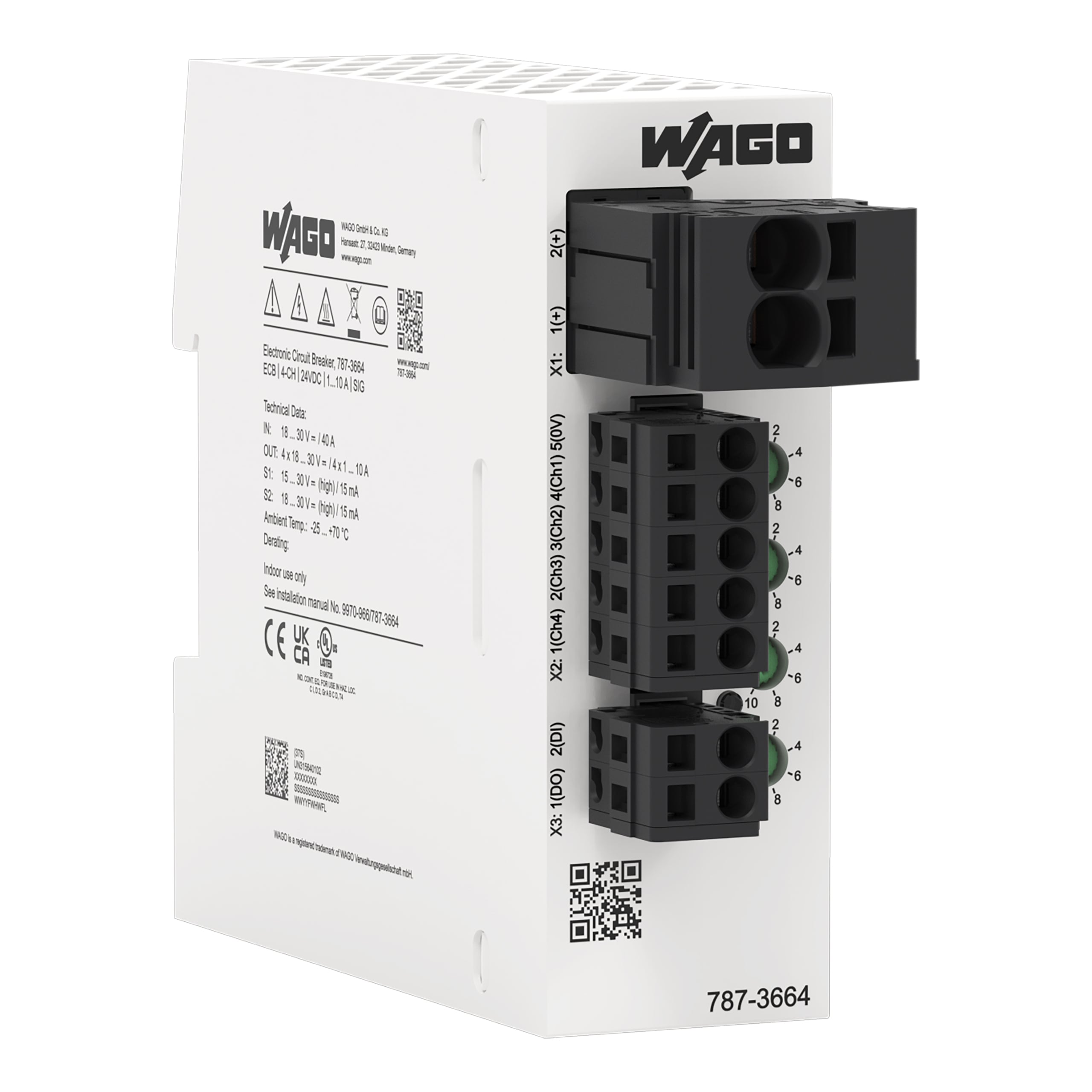 WAGO GmbH &amp; Co. KG Elektronisch Schutzschalter DC 24 V 787-3664