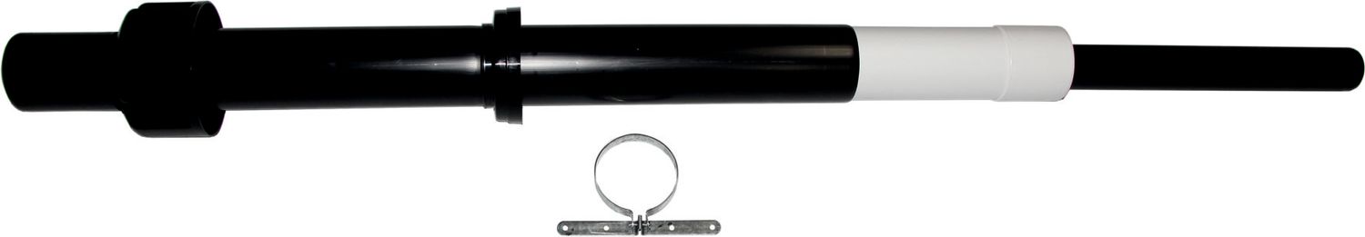 Dachdurchführung senkrecht C33x DN60/100, L:1200-1700mm, schwarz