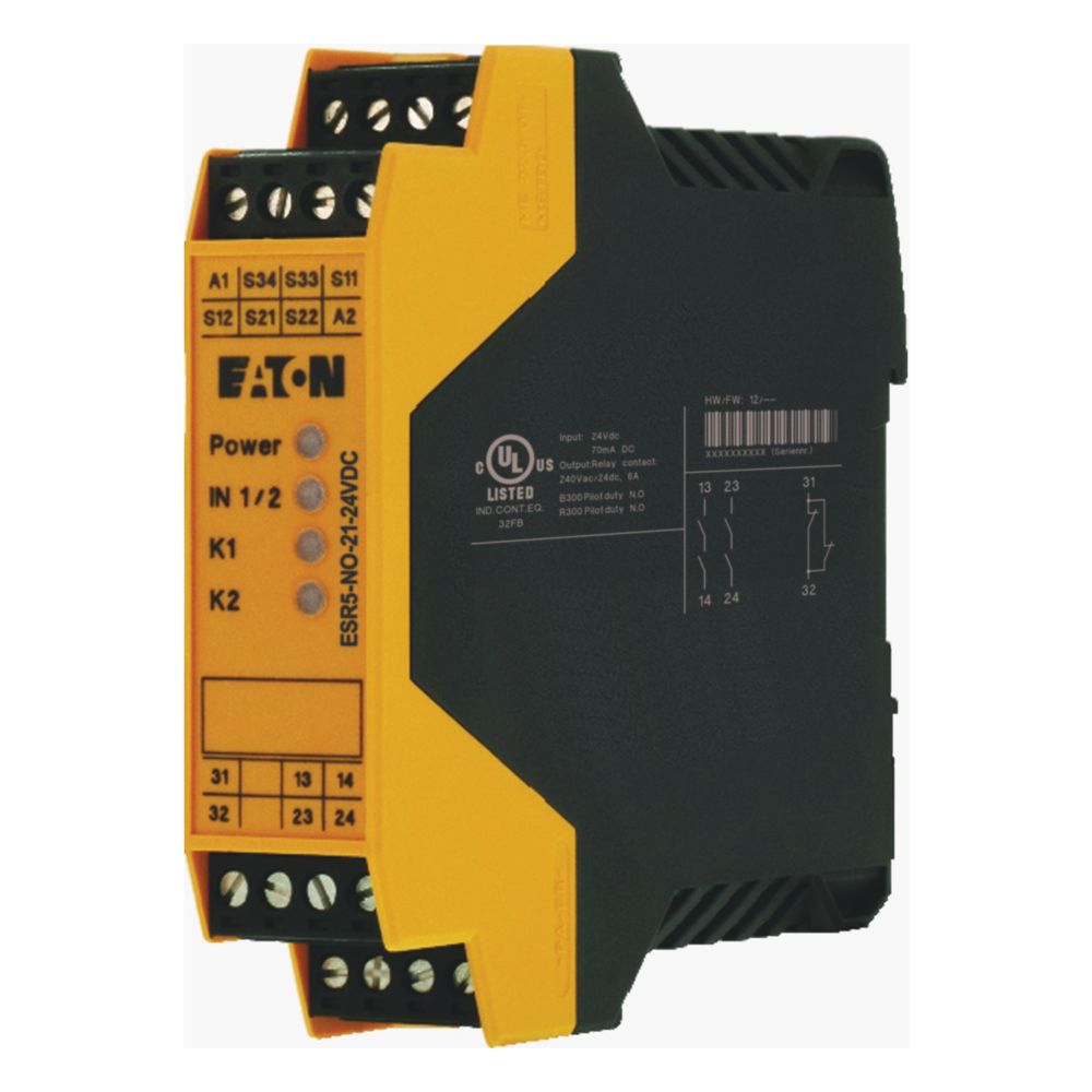 Eaton Eaton (Moeller) Sicherheitsrelais NOT-AUS 24V DC ESR5-NO-21-24VDC