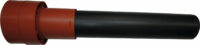Dachdurchführung DN160 isoliert, L:1159mm, rot, für CWL