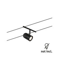 PAULMANN LED-Strahler 10W Konverter 1LED schwarz CorDuo 944.70 GU5,3 schwarz matt Aluminium IP20