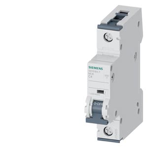 Siemens Siemens Dig Industr. LS-Schalter C4A,1-polig, T=70,6kA 5SY6104-7