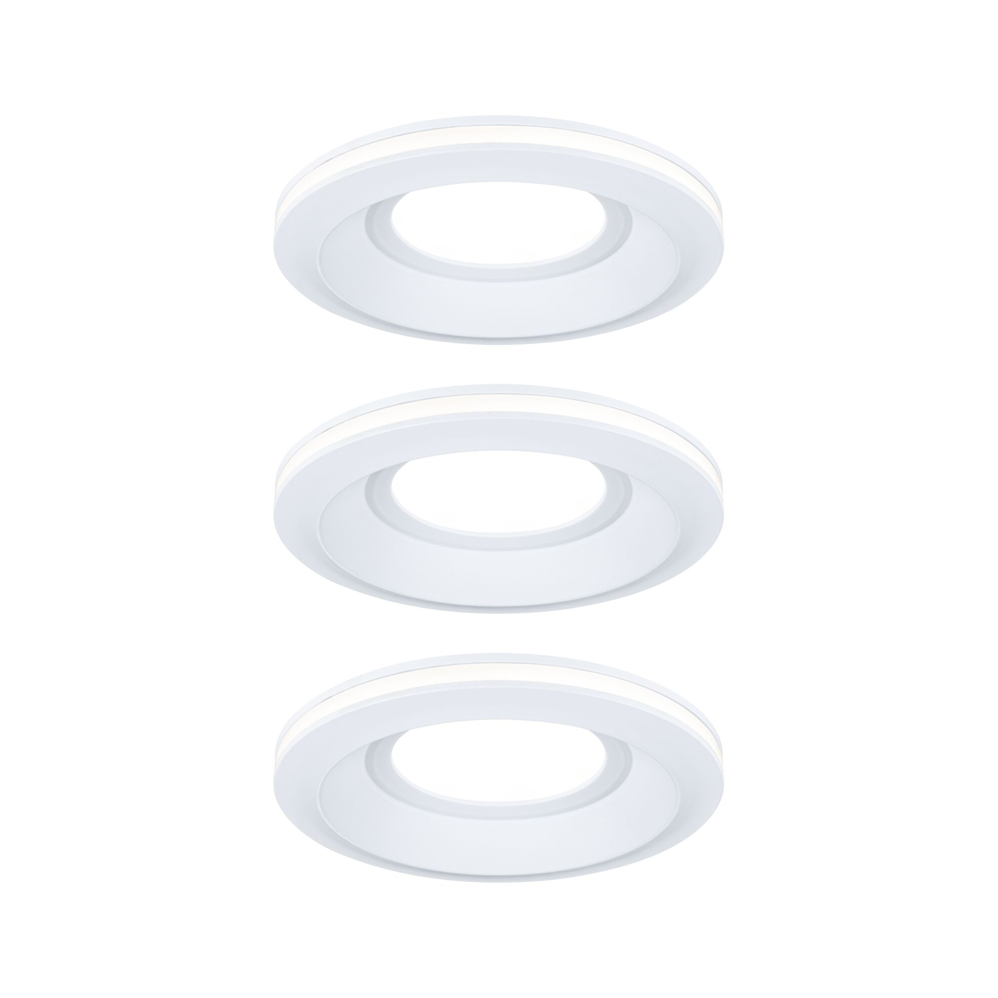 Paulmann PAULMANN LED-Einbaustrahler 6,5W Konverter weiß 922.48 3LEDs 3000K weiß 300lm weiß matt Kunststoff