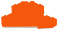 WAGO GmbH & Co. KG Abschlussplatte 0,8mm orange 2002-2492