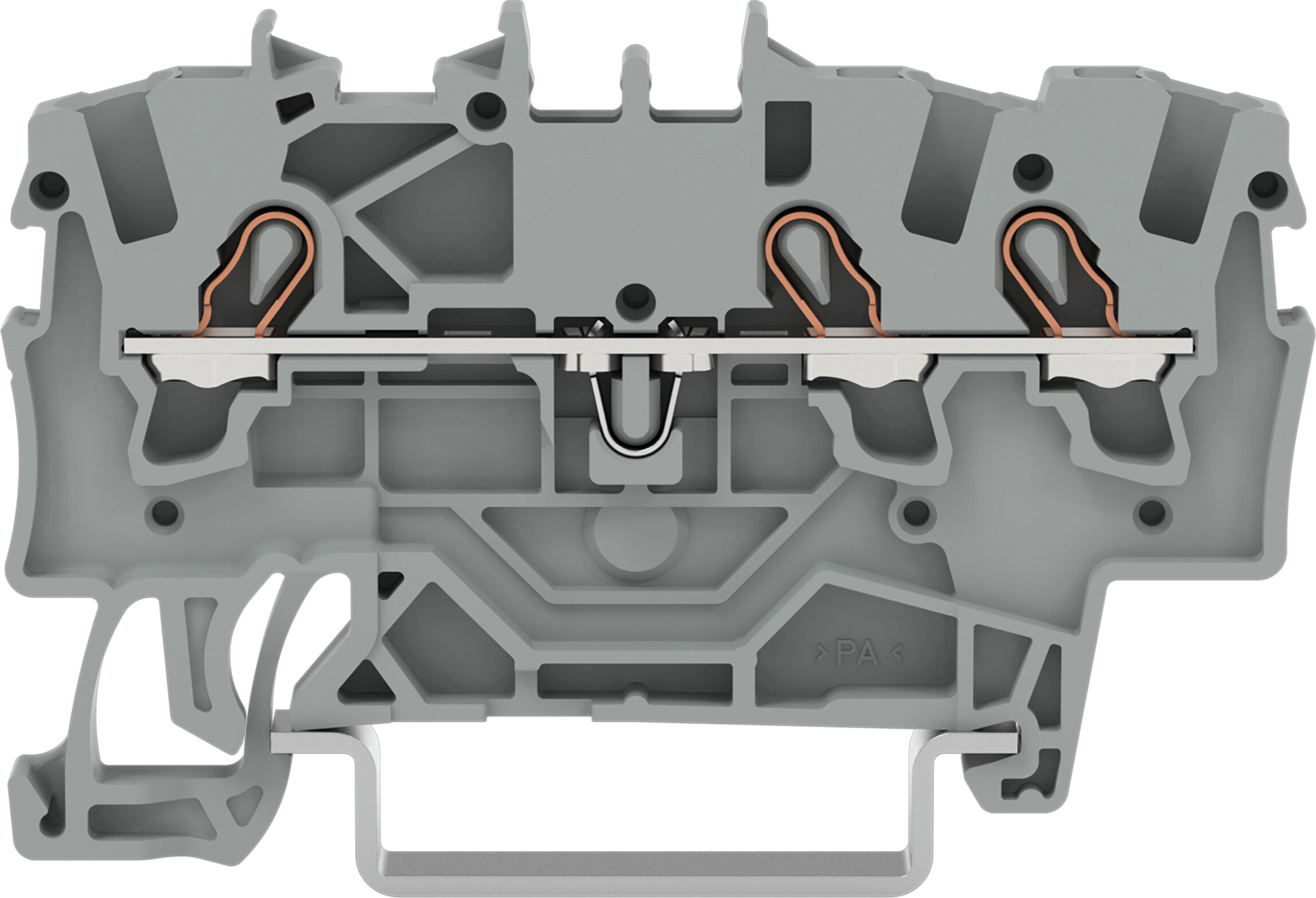 WAGO GmbH &amp; Co. KG Durchgangsklemme 3-Leiter, TS 35 2001-1301