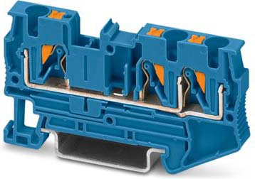 Phoenix Contact Durchgangsreihenklemme 0,2-6qmm, blau PT 4-TWIN BU
