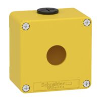 Schneider Electric Leergehäuse XAP, Metall gelb, für Not-Aus/Ha XAPK1201