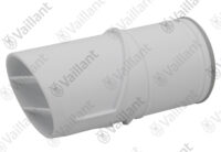 VAILLANT Abgasrohr, Endstück, DN 60, wei Vaillant-Nr. 0020231442