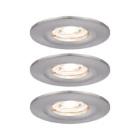 PAULMANN LED-Einbaustrahler 3x4W Konverter weiß Nova 943.01 3LEDs eisen 2700K 310lm Aluminium