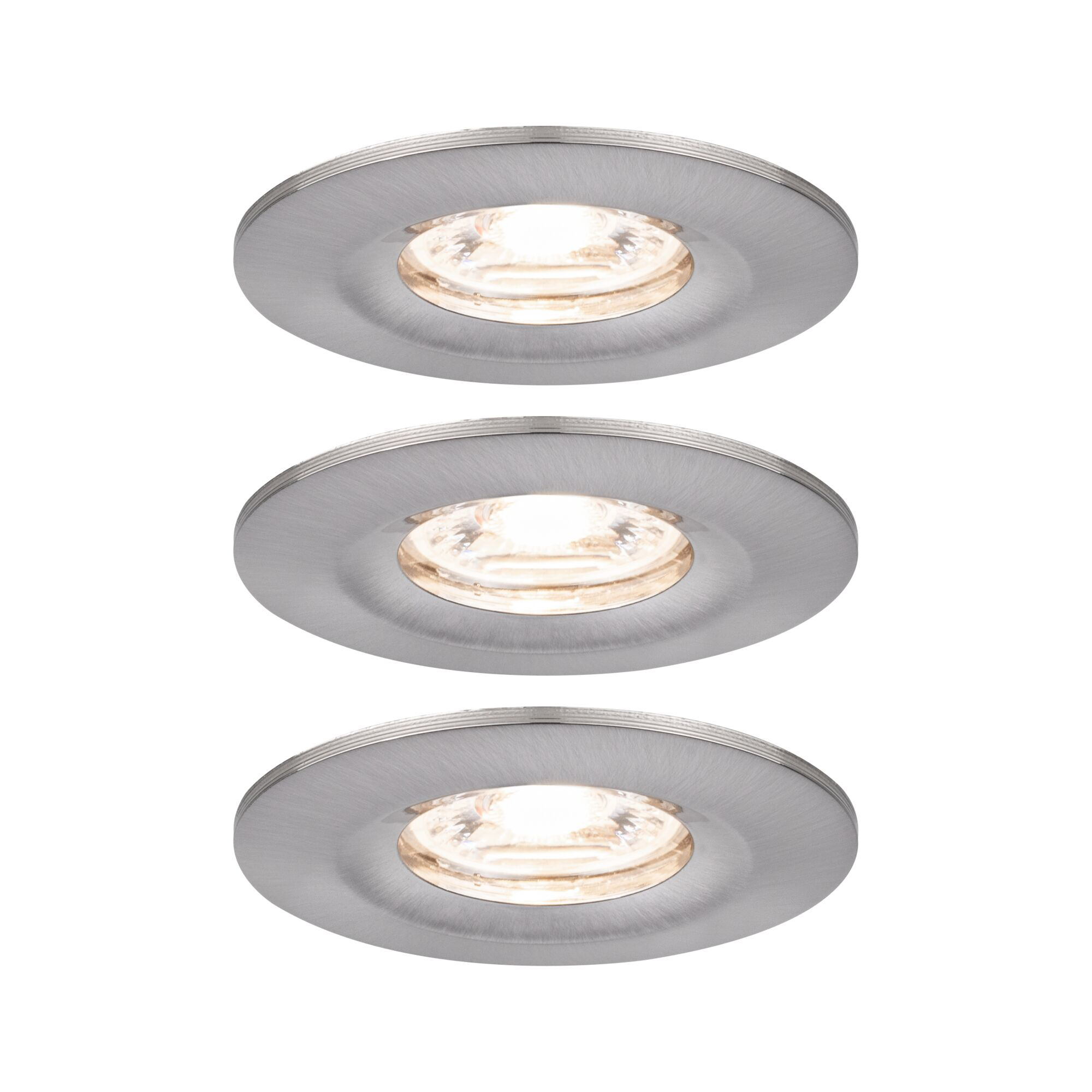 Paulmann PAULMANN LED-Einbaustrahler 3x4W Konverter weiß Nova 943.01 3LEDs eisen 2700K 310lm Aluminium