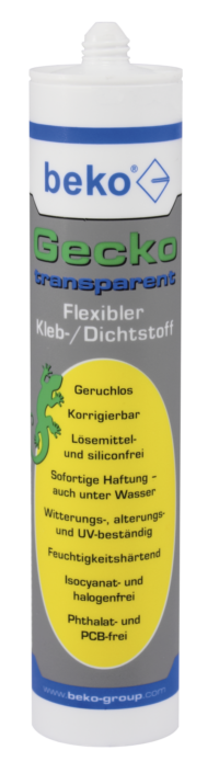 Gecko 290 ml TRANSPARENT Kleb_/Dichtstoff