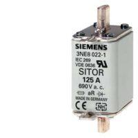 Siemens Dig Industr. Sitor-Sicherungseinsatz 125A, 690VAC Gr.00 3NE1022-0