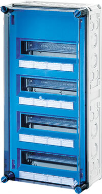 HENSEL Automatengehäuse Aufputz 4x12TE Kunststoff Mi 1448 IP65 300x600x170mm ET93mm