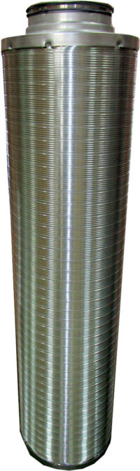 Schalldämpfer DN160 L:1000mm mit 50mm Dämmung, für CWL