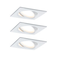 PAULMANN LED-Einbaustrahler 20,4W dimmbar weiß 936.78 3LEDs 2700K weiß 425lm weiß Aluminium IP23