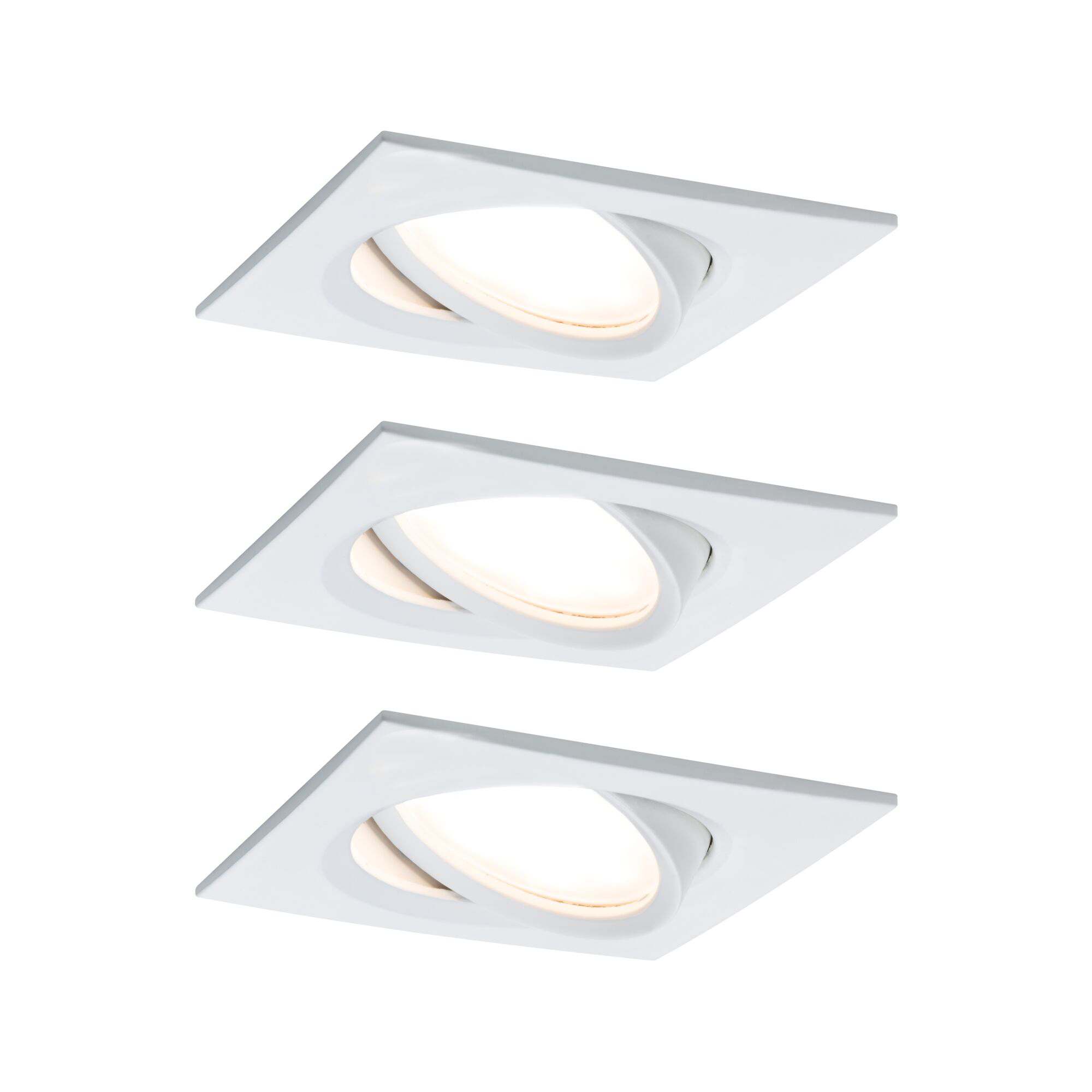 Paulmann PAULMANN LED-Einbaustrahler 20,4W dimmbar weiß 936.78 3LEDs 2700K weiß 425lm weiß Aluminium IP23