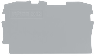 WAGO GmbH &amp; Co. KG Abschluss-/Zwischenplatte grau 2002-1291