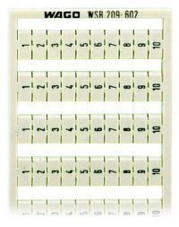 WAGO GmbH & Co. KG WSB-Bezeichnungssystem S: 1-10 (10x) 209-602
