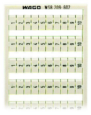 WAGO GmbH &amp; Co. KG WSB-Bezeichnungssystem S: 1-10 (10x) 209-602