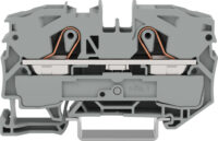WAGO GmbH & Co. KG Durchgangsklemme grau 2L 1p TS35 2016-1201