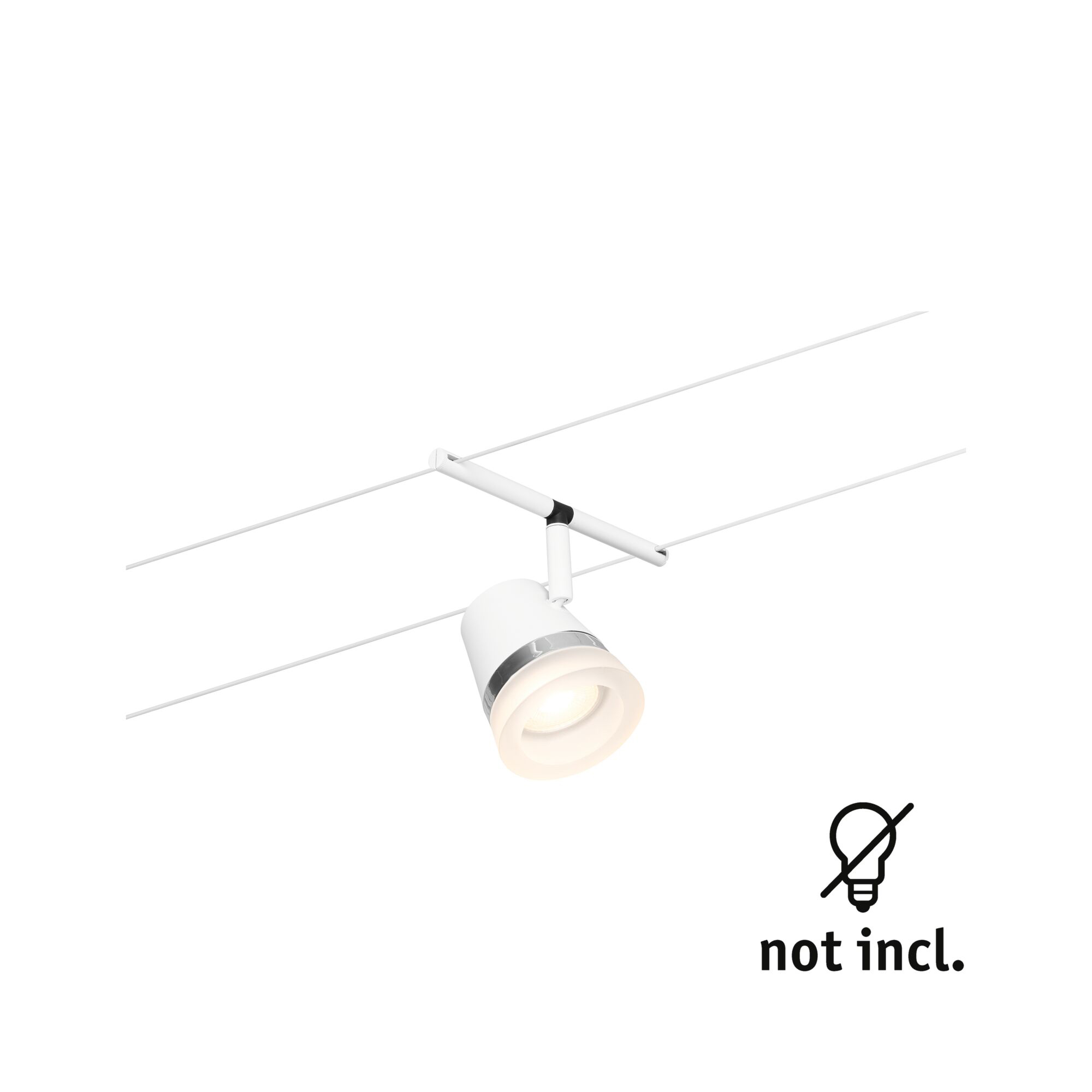 Paulmann PAULMANN LED-Strahler 10W Konverter 1LED weiß CorDuo 944.62 GU5,3 weiß matt Aluminium IP20