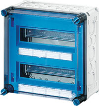 HENSEL Automatengehäuse Aufputz 2x12TE Kunststoff Mi 1224 IP65 300x300x170mm ET93mm
