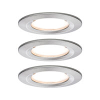 PAULMANN LED-Einbaustrahler 3x6,5W 3LEDs Nova Coin 934.94 Edelstahl 2700K weiß 460lm