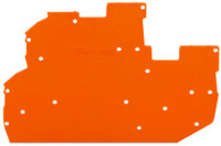 WAGO GmbH & Co. KG Abschluss-/Zwischenplatte 1mm, orange 2022-2292