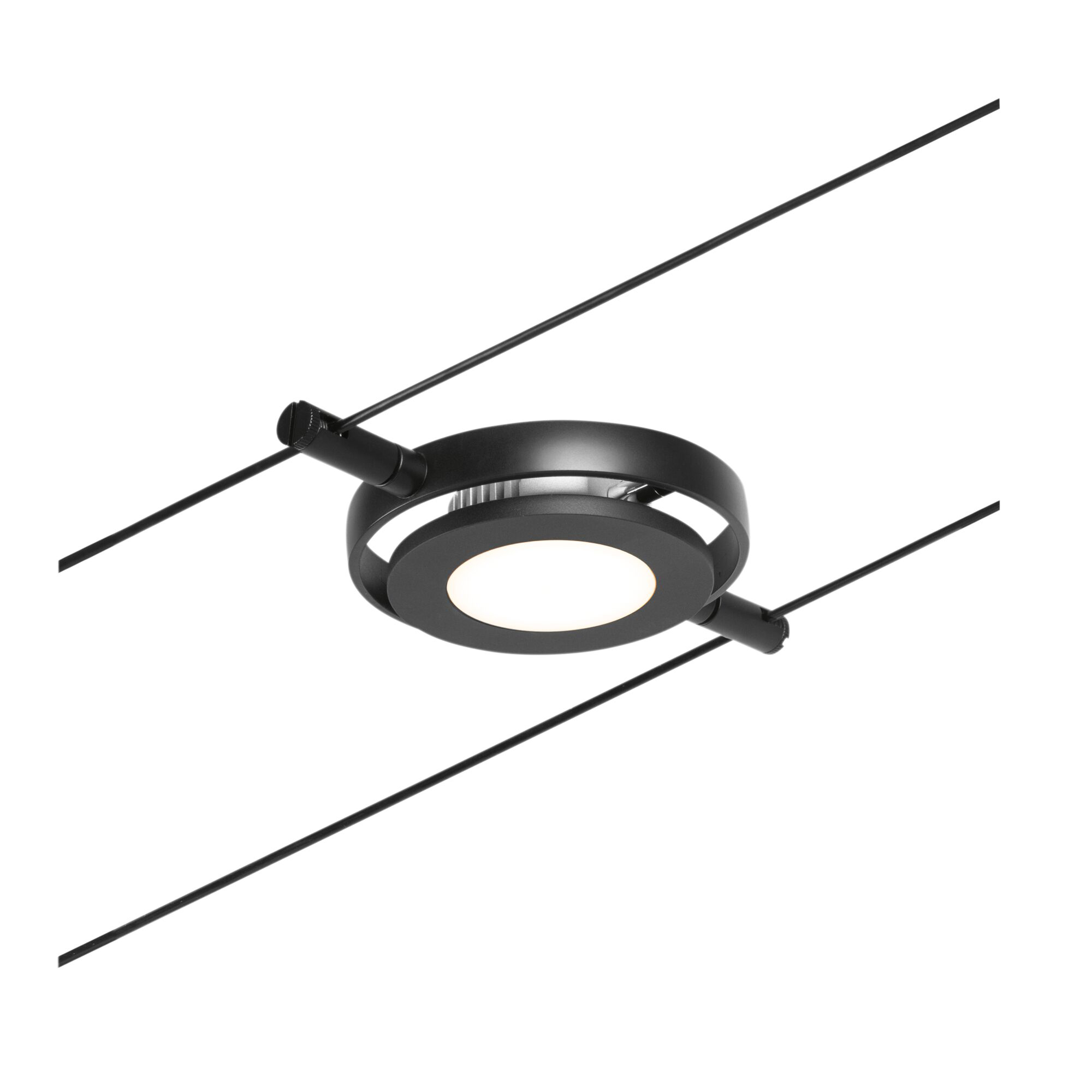 Paulmann PAULMANN LED-Anbaustrahler 4,5W Konverter schwarz RoundMac 944.19 1LED 3000K weiß 280lm schwarz