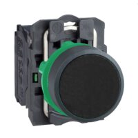 Schneider Electric Drucktaster flach, schwarz, 1S XB5AA21
