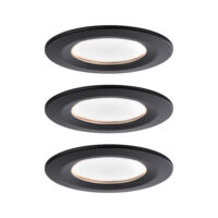 PAULMANN LED-Einbaustrahler 11W Konverter schwarz Nova 944.73 3LEDs 2700K weiß 460lm schwarz matt