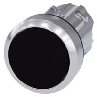 Siemens Dig Industr. Drucktaster 22mm, rund, schwarz 3SU1050-0AB10-0AA0