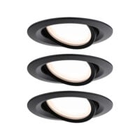 PAULMANN LED-Einbaustrahler 6W Konverter schwarz Nova Plus 930.82 3LEDs 2700K weiß 470lm
