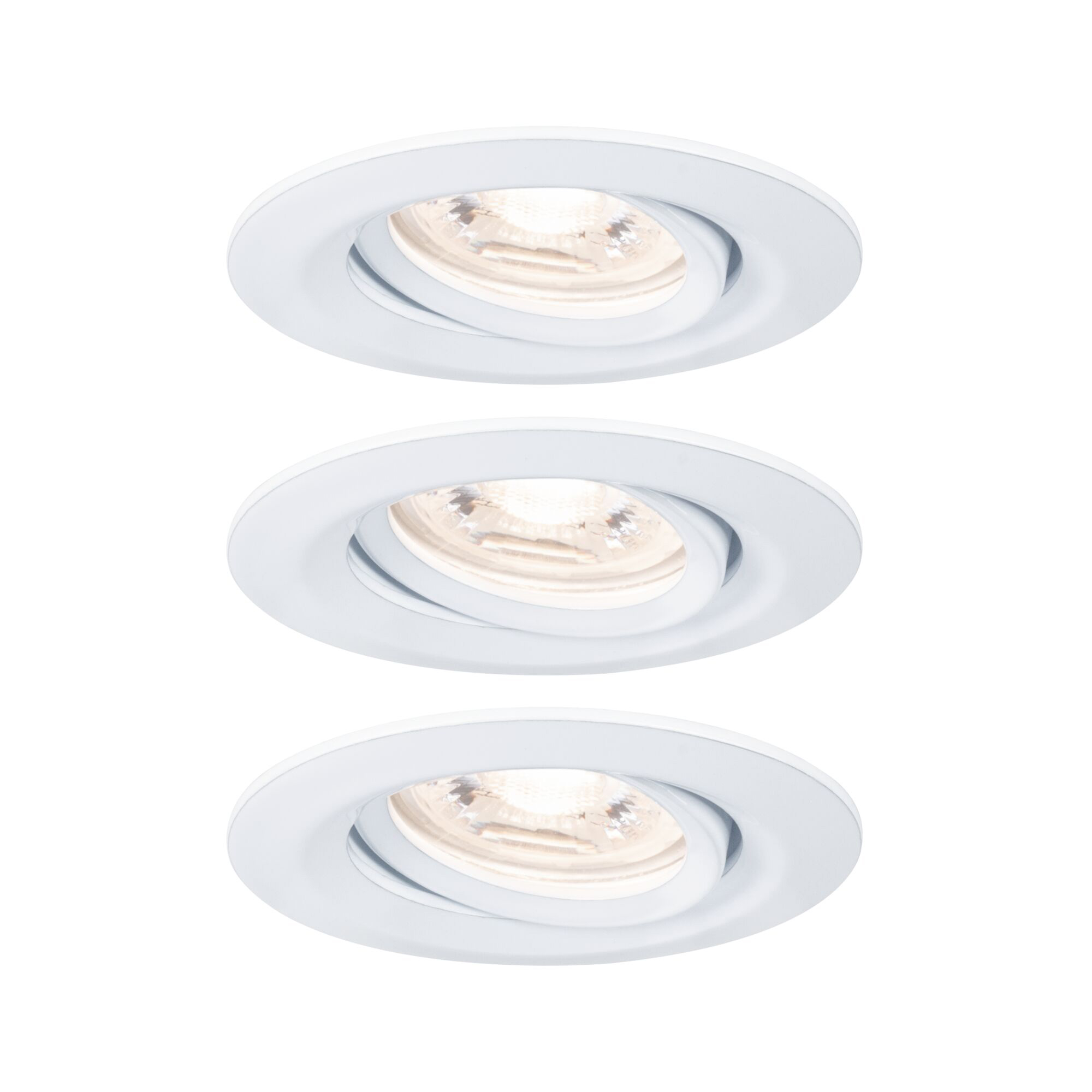 Paulmann PAULMANN LED-Einbaustrahler 3x4,2W 3LEDs Nova 929.71 weiß 2700K weiß 300lm weiß Aluminium