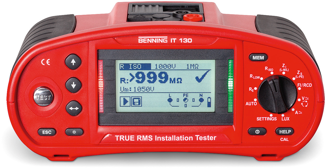BENNING Installationsmessgerät graph BENNING IT 130 Grenzwert Niederohmmess