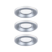 PAULMANN LED-Einbaustrahler 6,5W Konverter weiß 922.50 3LEDs chr 3000K 300lm chr matt Kunststoff