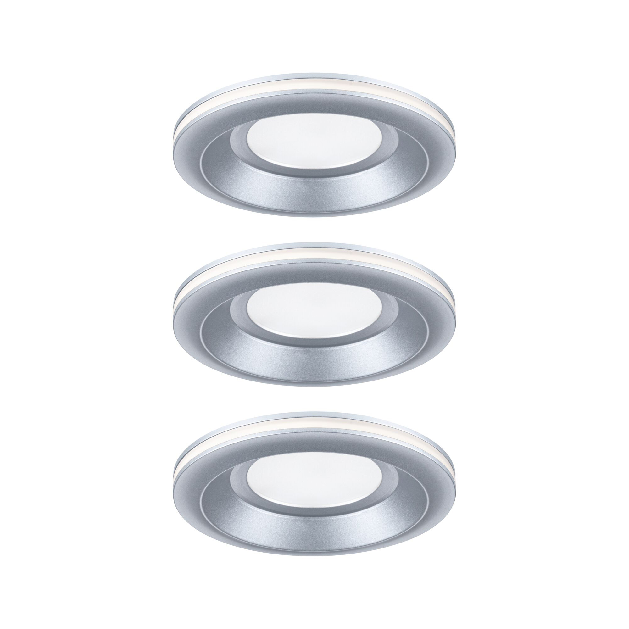 Paulmann PAULMANN LED-Einbaustrahler 6,5W Konverter weiß 922.50 3LEDs chr 3000K 300lm chr matt Kunststoff