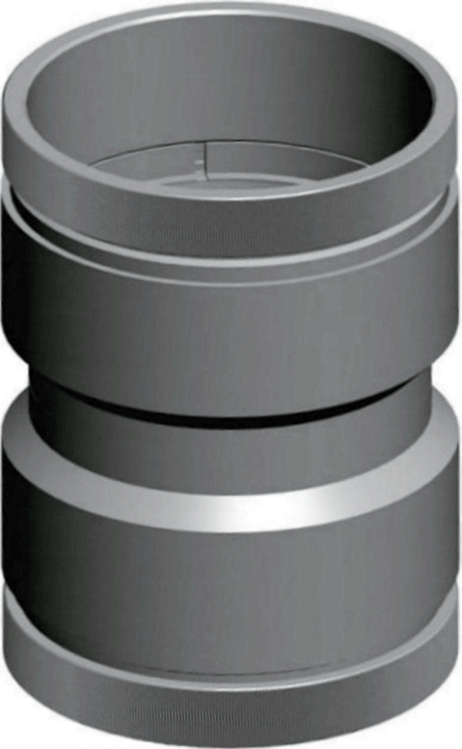 Verbindungsstück DN110 Kupplung für 2 flexible Rohre