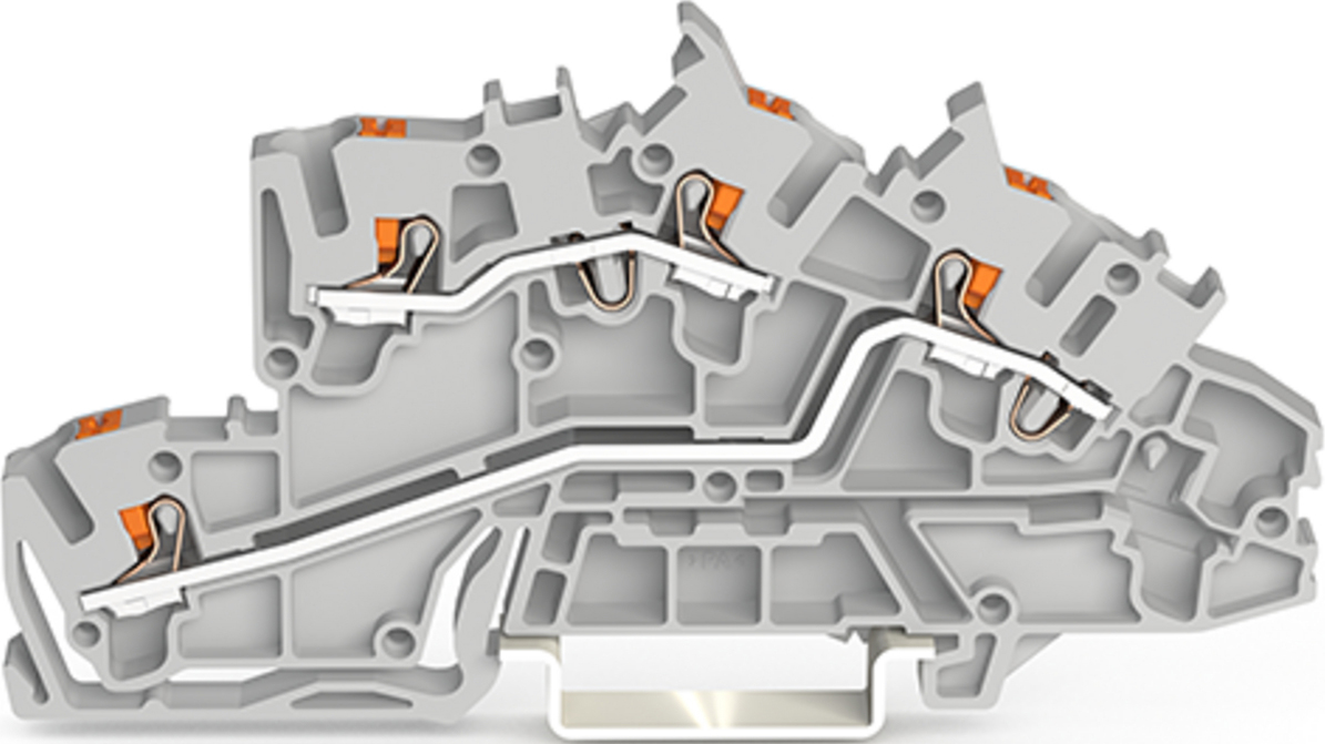 WAGO GmbH &amp; Co. KG Installationsetagenklemme 2,5 mm² mit Drücker 2203-7642
