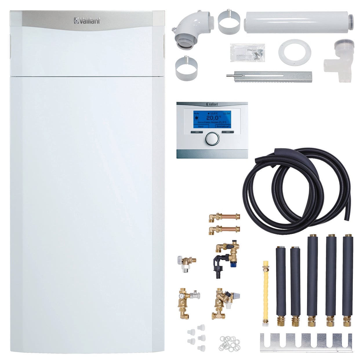 VAILLANT Paket 1.407/5 ecoCOMPACT VSC206 VRC 700/6, Konsole, Luft/Abgas Starr