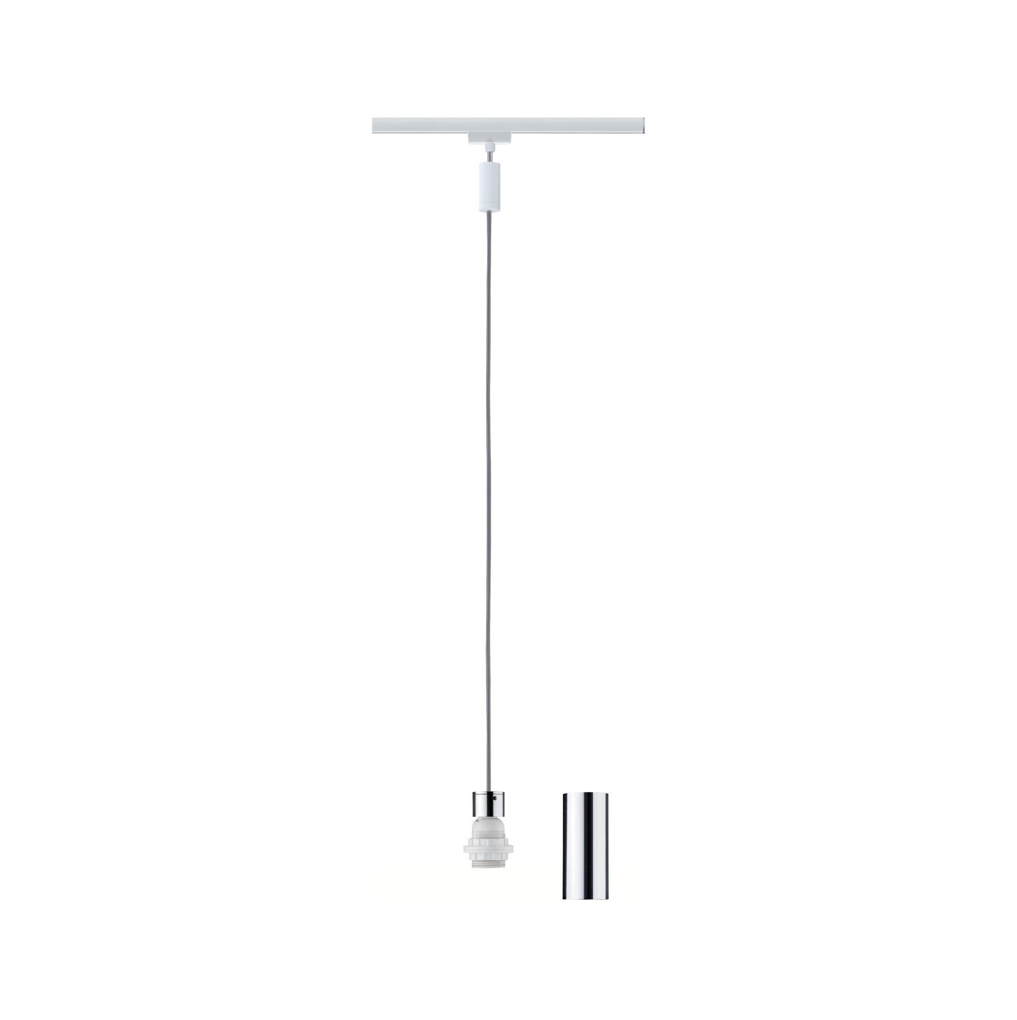 Paulmann PAULMANN Leuchtenpendel weiß E27 Aluminium URail 954.37 Schraubbef