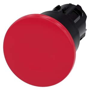 Siemens Siemens Dig Industr. Pilzdrucktaster 22mm, rund, rot 3SU1000-1BA20-0AA0