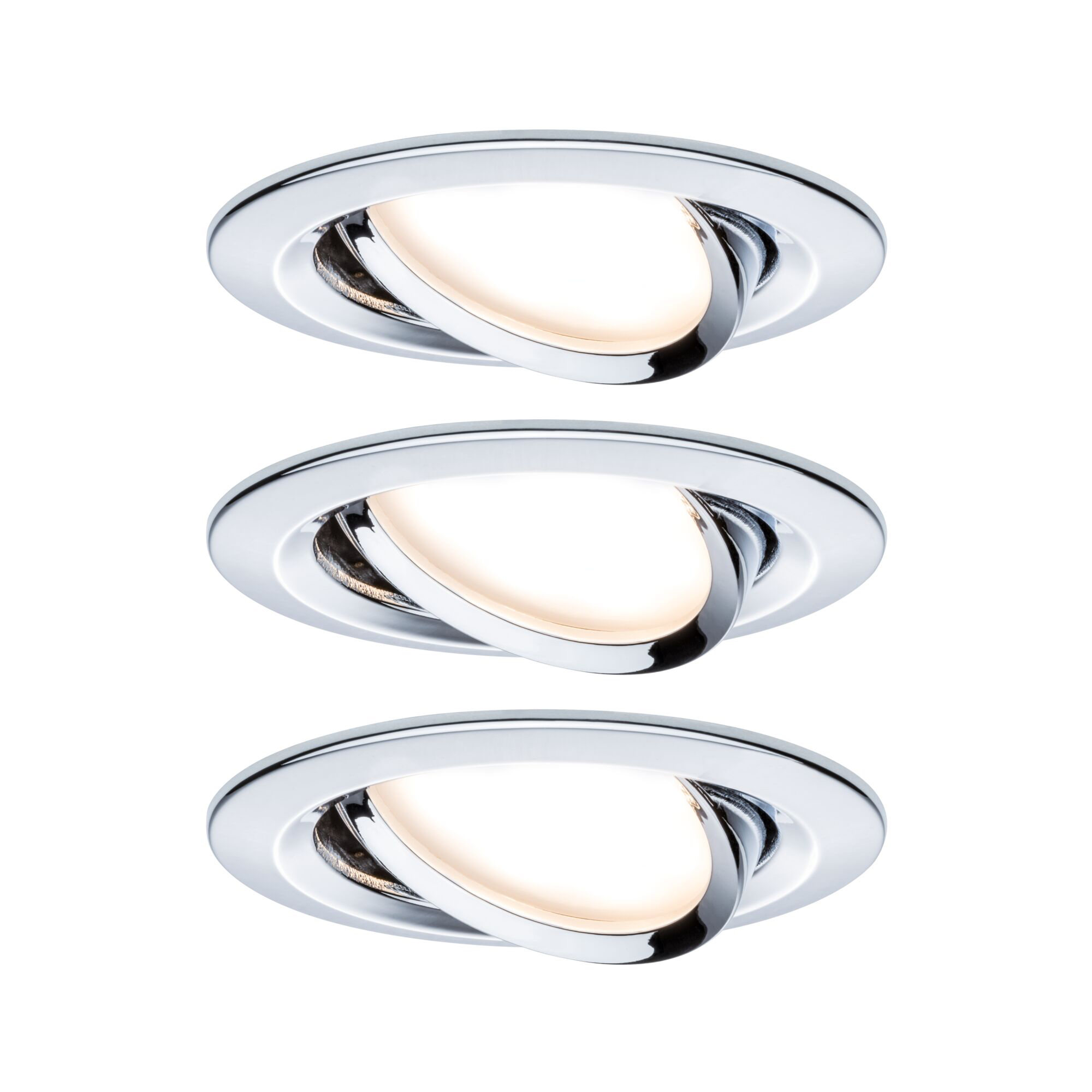 Paulmann PAULMANN LED-Einbaustrahler 20,4W dimmbar weiß CoinSlim 938.80 3LEDs chr 2700K 425lm