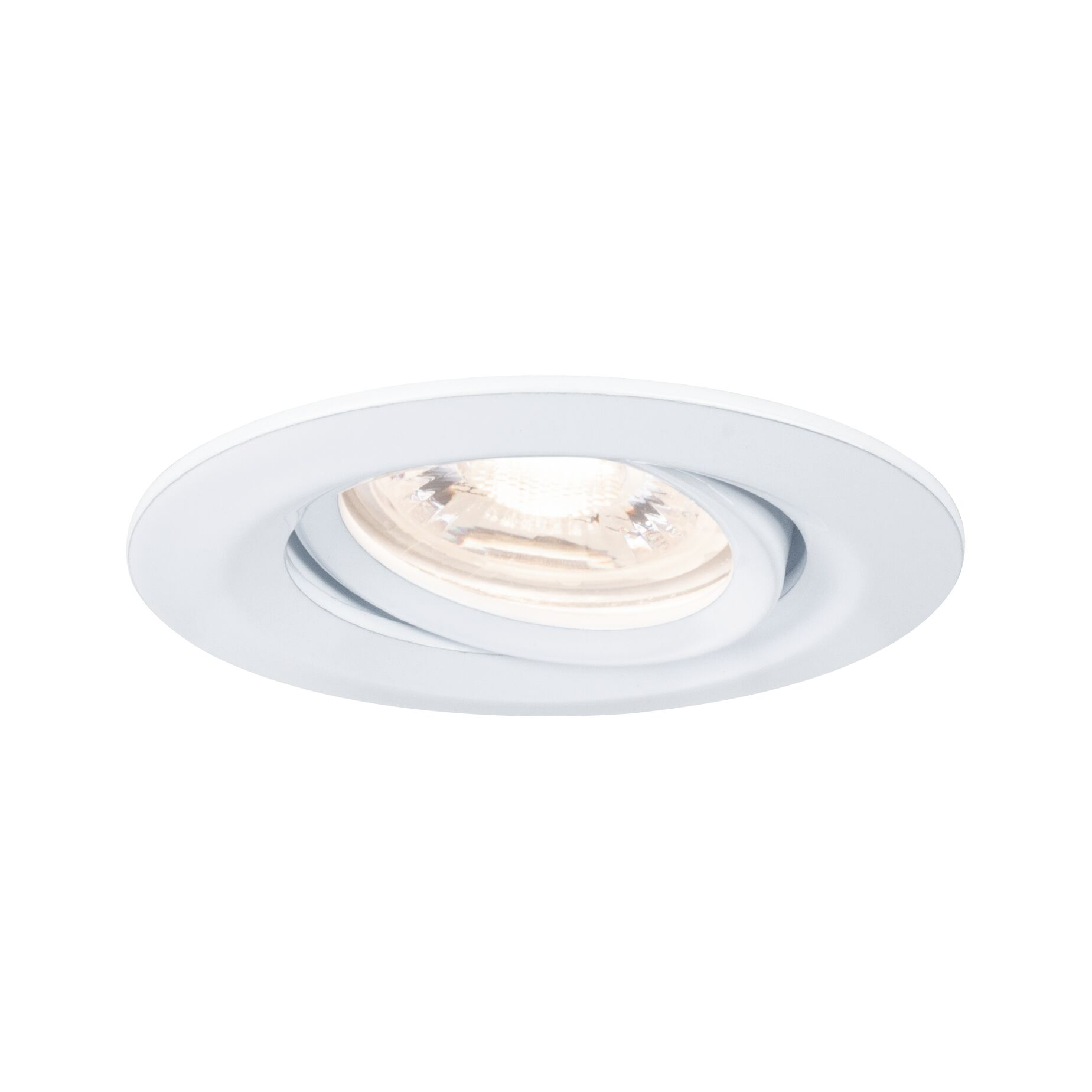 Paulmann PAULMANN LED-Einbaustrahler 4,2W 1LED weiß Nova 929.70 2700K weiß 300lm weiß matt Aluminium