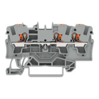 WAGO GmbH & Co. KG 3-Leiter-Durchgangsklemme 4qmm, grau 2204-1301
