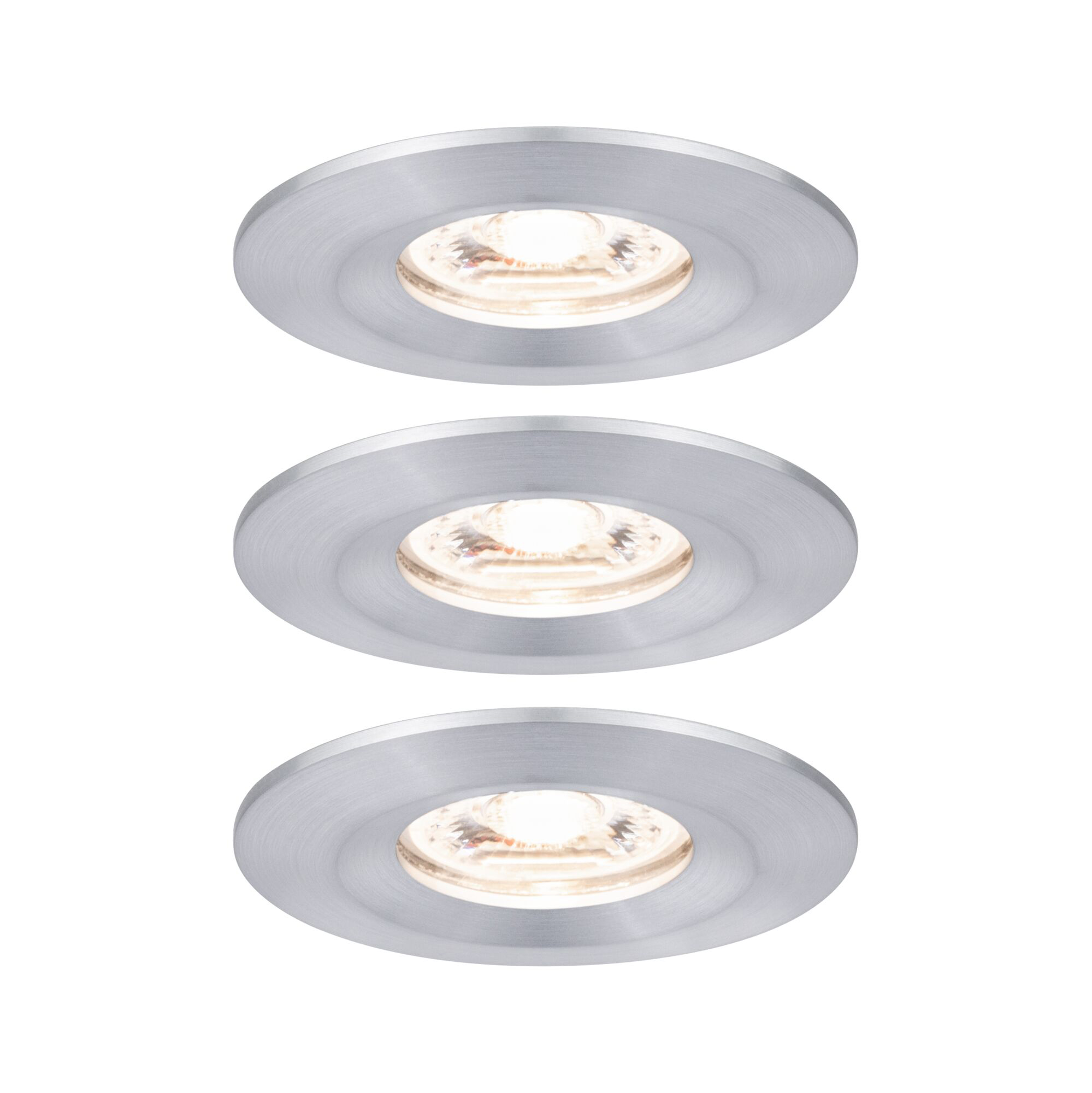 Paulmann PAULMANN LED-Einbaustrahler 3x4W Konverter weiß Nova 943.05 3LEDs alu 2700K 310lm alu