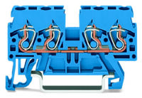 WAGO GmbH & Co. KG Durchgangsklemme 0,08-2,5/4qmm blau 870-834